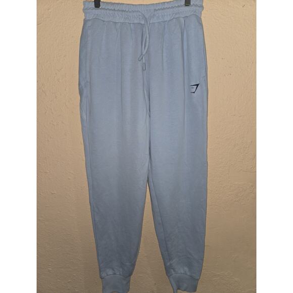 Gymshark Womens Drawstring Elastic Waistband High Rise Jogger Pants, Blue, XS - Picture 1 of 8